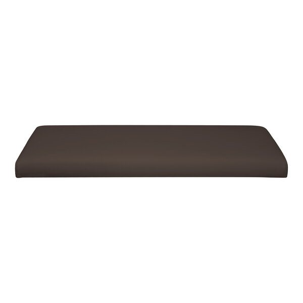 QA Group UrbanPanel 36" x 18" Fudge Straight Plain Upholstered Bench Seat Panel