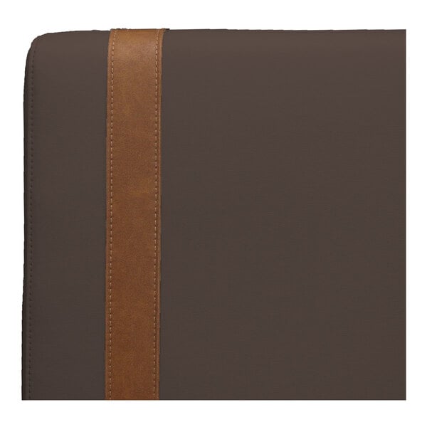 QA Group UrbanPanel 48" x 18" Fudge Over-The-Top Upholstered Bench Back Panel with Sewn-In Straps