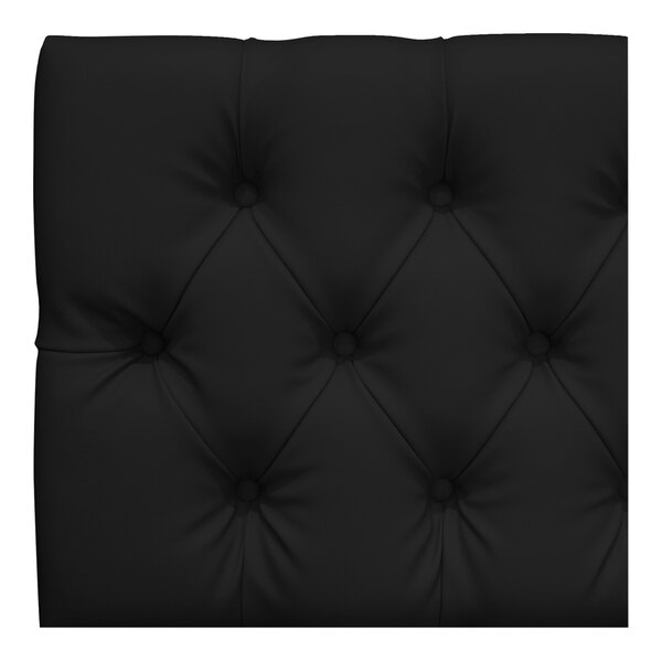 QA Group UrbanPanel 36" x 18" Ebony Over-The-Top Diamond Tufted Upholstered Bench Back Panel