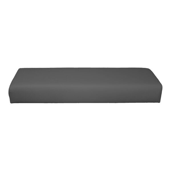 QA Group UrbanPanel 36" x 22" Graphite Waterfall Plain Upholstered Bench Seat Panel