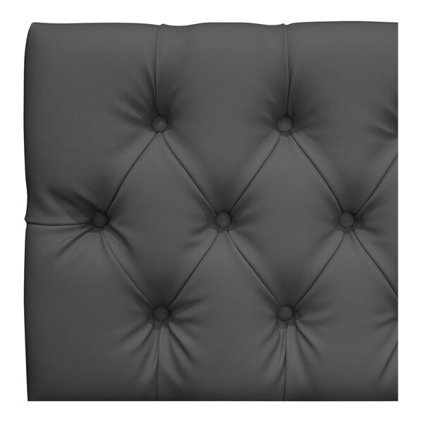 QA Group UrbanPanel 36" x 18" Graphite Over-The-Top Diamond Tufted Upholstered Bench Back Panel