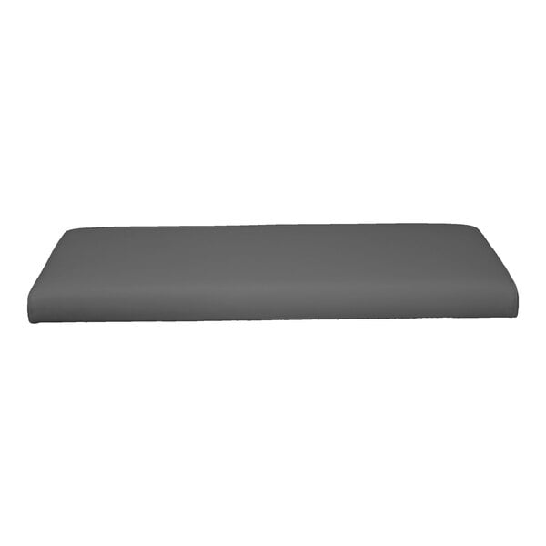 QA Group UrbanPanel 48" x 18" Graphite Straight Plain Upholstered Bench Seat Panel