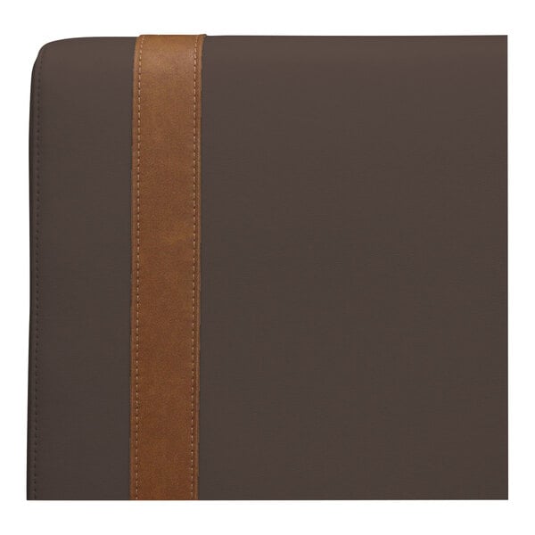 QA Group UrbanPanel 36" x 18" Fudge Over-The-Top Upholstered Bench Back Panel with Sewn-In Straps