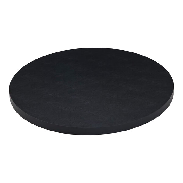 American Tables & Seating 48" Round Black Laminate MDF Table Top