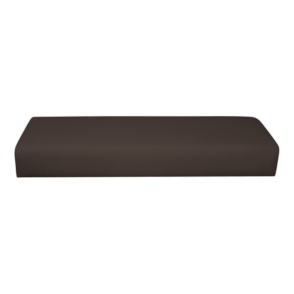 QA Group UrbanPanel 36" x 18" Fudge Waterfall Plain Upholstered Bench Seat Panel