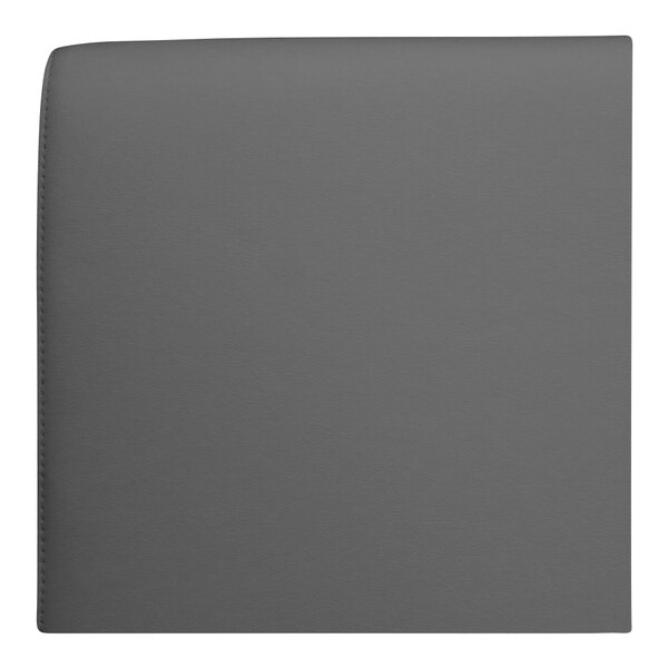 QA Group UrbanPanel 36" x 18" Graphite Over-The-Top Plain Upholstered Bench Back Panel
