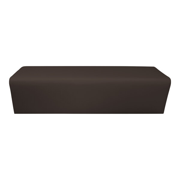 QA Group UrbanPanel 36" x 22" Fudge Elongated Slanted Waterfall Plain Upholstered Bench Seat Panel