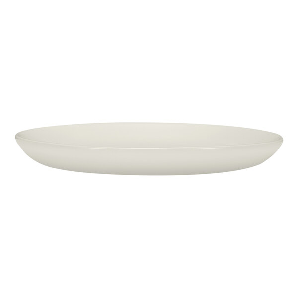 Tuxton TuxTrendz Malibu 9 1/2" Matte White Coupe China Plate - 12/Case