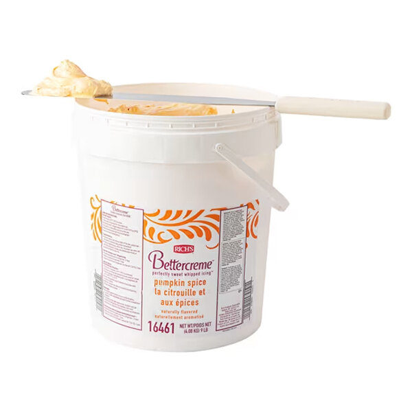 Rich's Bettercreme Pumpkin Spice Whipped Icing Pail 9 lb.
