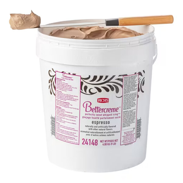 Rich's Bettercreme Espresso Whipped Icing Pail 9 lb.