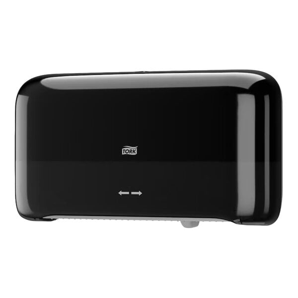 Tork Elevation 555568 Black Double Roll Mini Jumbo Toilet Tissue Dispenser T2