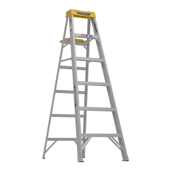 Werner 370 Series 6' Type IA 5-Step Aluminum Step Ladder 376