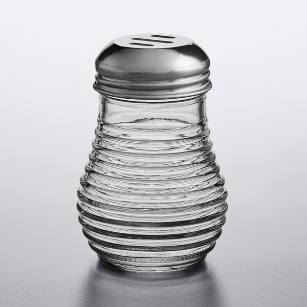 American Metalcraft 6 oz. Beehive Spice Shaker with Chrome-Plated Top - 12/Case