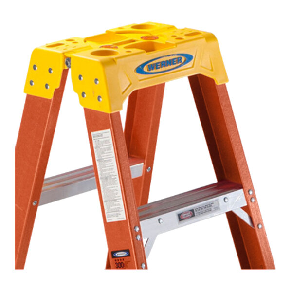 Werner Type IA 2' 2-Step Twin Folding Fiberglass Step Stool T6202