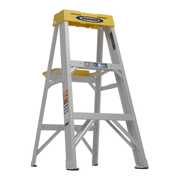 Werner 370 Series 3' Type IA 2-Step Aluminum Step Ladder 373
