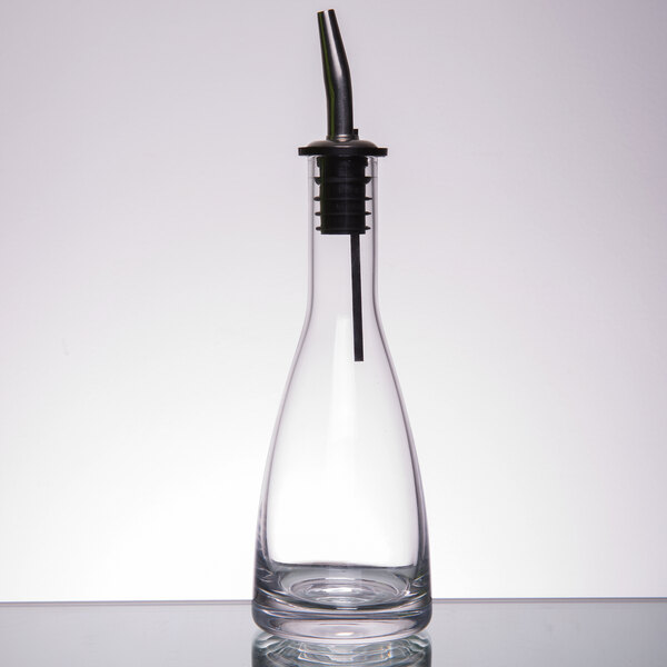 TableCraft Siena 6 oz. Oil and Vinegar Bottle with Stainless Steel Pourer - 12/Case