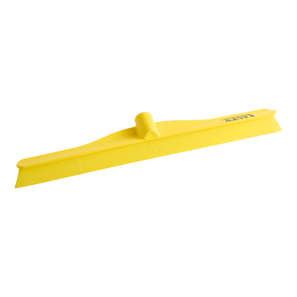 Lavex 20" Yellow Rubber Floor Squeegee with Plastic Frame