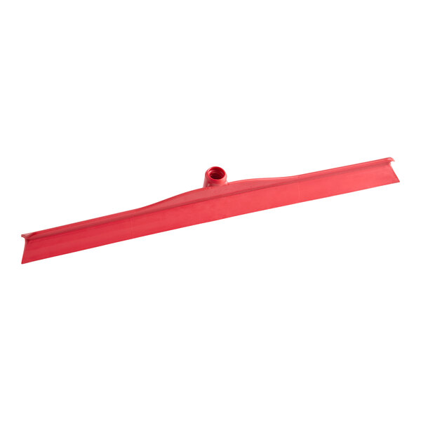 Lavex 24" Red Rubber Floor Squeegee with Plastic Frame