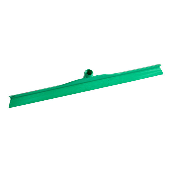 Lavex 24" Green Rubber Floor Squeegee with Plastic Frame
