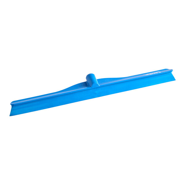 Lavex 24" Blue Rubber Floor Squeegee with Plastic Frame
