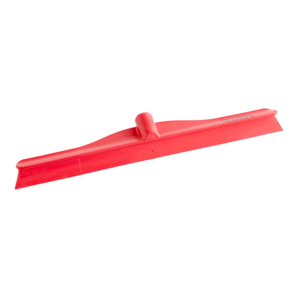 Lavex 20" Red Rubber Floor Squeegee with Plastic Frame