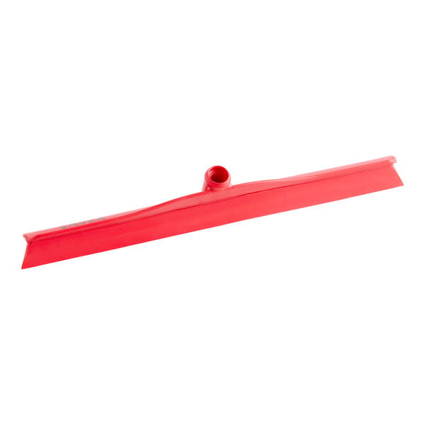 Lavex 20" Red Rubber Floor Squeegee with Plastic Frame