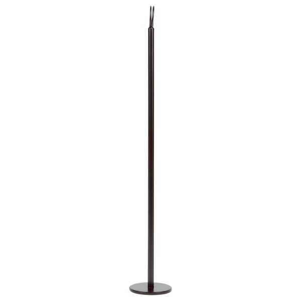 TableCraft 18 3/8" Black Steel Flat Bottom Menu / Card Holder - 12/Case