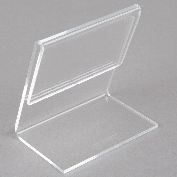 Vollrath Cubic 2 3/8" x 2 3/8" Clear Acrylic Card Holder - 6/Case