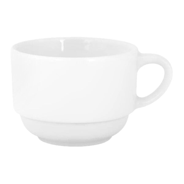 Cosy & Trendy Essentials 5.75 oz. White Round Porcelain Cup - 48/Case