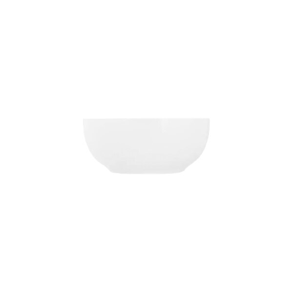 A plain white round bowl with smooth sides, shown against a white background.