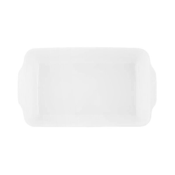 Cosy & Trendy Essentials 67.6 oz. White Rectangular Porcelain Casserole Dish - 3/Case