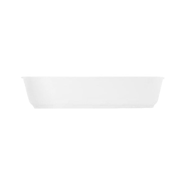 Cosy & Trendy Essentials 44 oz. White Rectangular Porcelain Casserole Dish - 8/Case