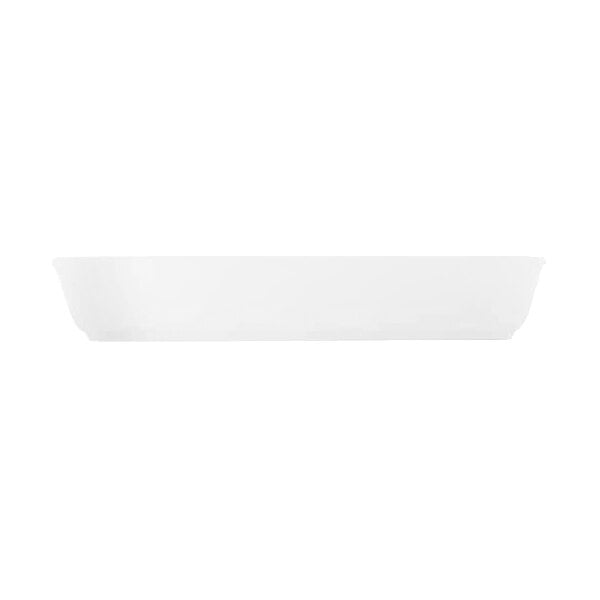 Cosy & Trendy Essentials 88 oz. White Rectangular Porcelain Casserole Dish - 3/Case
