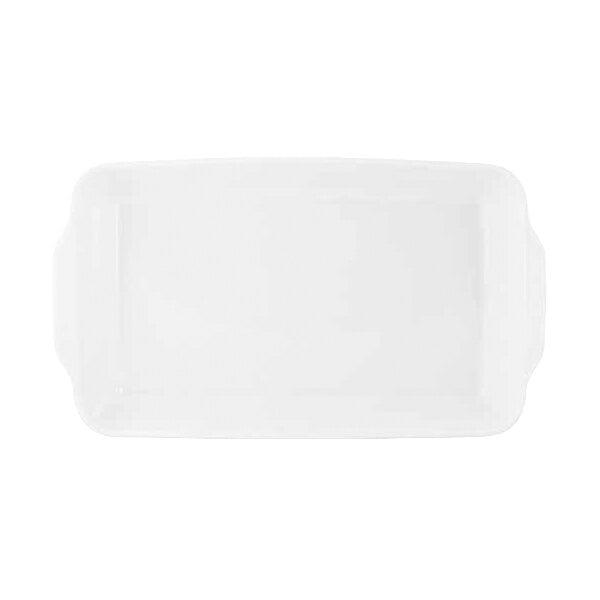 Cosy & Trendy Essentials 88 oz. White Rectangular Porcelain Casserole Dish - 3/Case