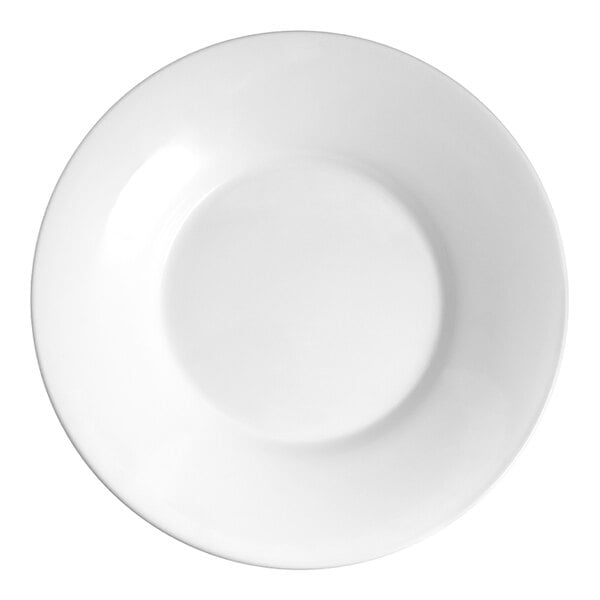 Chef & Sommelier Selene 9 1/2" White Wide Rim China Plate by Arc Cardinal - 12/Case