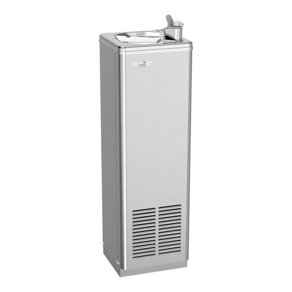Oasis 502698 P10CP 10 GPH Stainless Steel Compact Freestanding Non-Filtered Drinking Fountain - 115V - Chilled