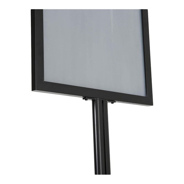 MT Displays 22" x 28" Black Double-Sided Pedestal Sign Holder UIBSHB0022X2000