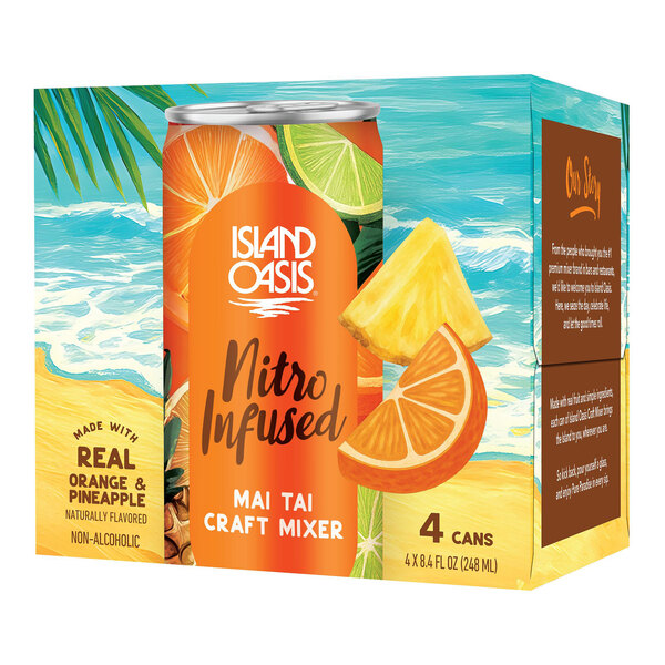 Island Oasis Nitro Infused Mai Tai Craft Mixer 8.4 oz. - 24/Case