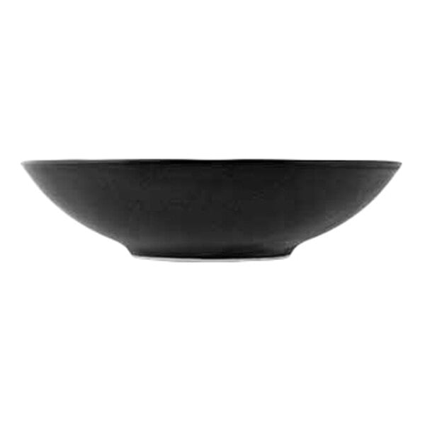 Cosy & Trendy Merio 8 5/8" Black Round Porcelain Coupe Soup Plate - 6/Case