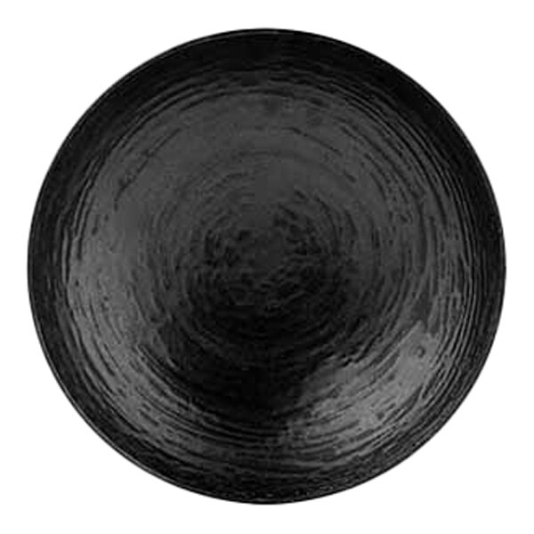 Cosy & Trendy Merio 8 5/8" Black Round Porcelain Coupe Soup Plate - 6/Case