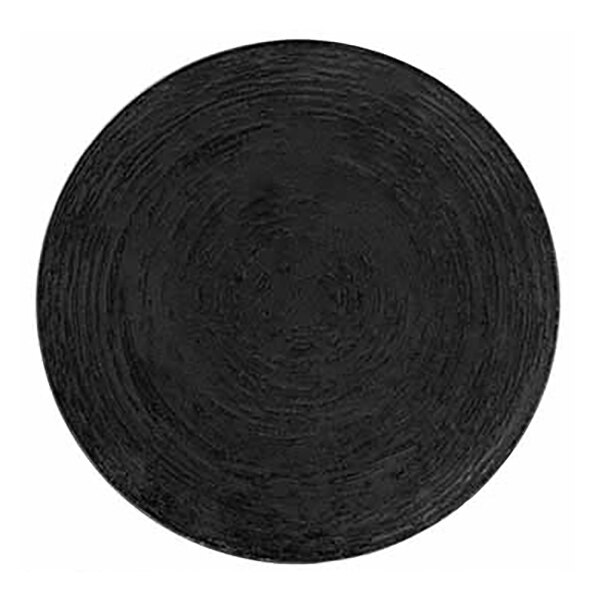 Cosy & Trendy Merio 6 1/4" Black Round Porcelain Coupe Plate - 6/Case