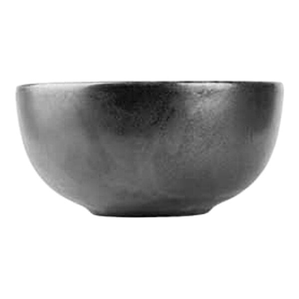 Cosy & Trendy Merio 7 oz. Black Round Porcelain Coupe Bowl - 6/Case