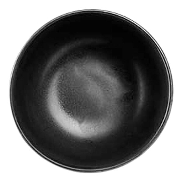 Cosy & Trendy Merio 7 oz. Black Round Porcelain Coupe Bowl - 6/Case