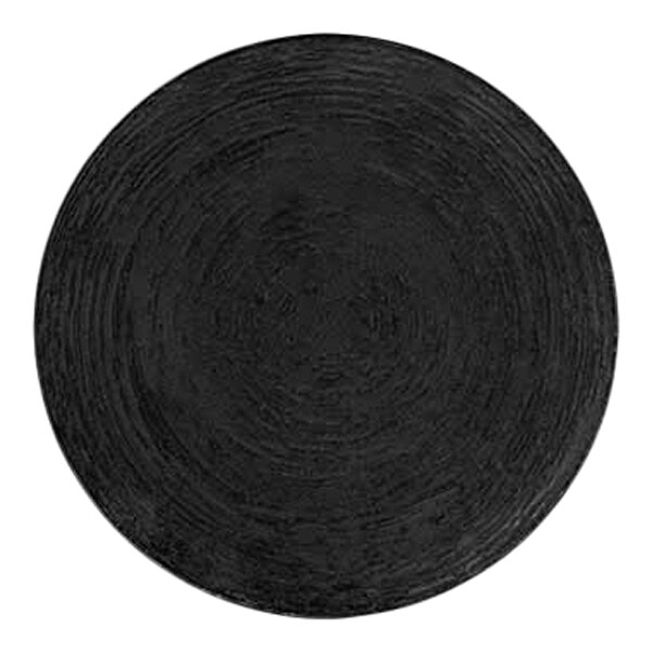 Cosy & Trendy Merio 7 7/8" Black Round Porcelain Coupe Plate - 6/Case