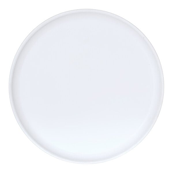 Cal-Mil Sophie 8" Blue and White Round Two-Tone Melamine Plate - 6/Case