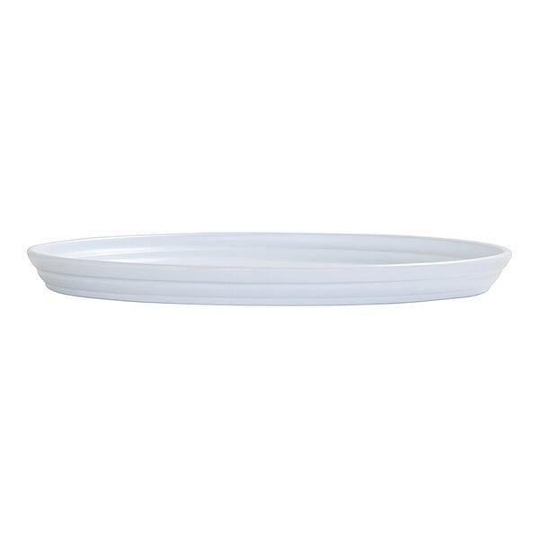 Cal-Mil Cove 10" White Round Melamine Plate - 6/Case