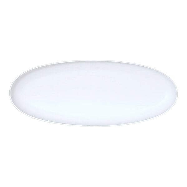Cal-Mil Sophie 22" x 9" White Oval Melamine Platter - 6/Case