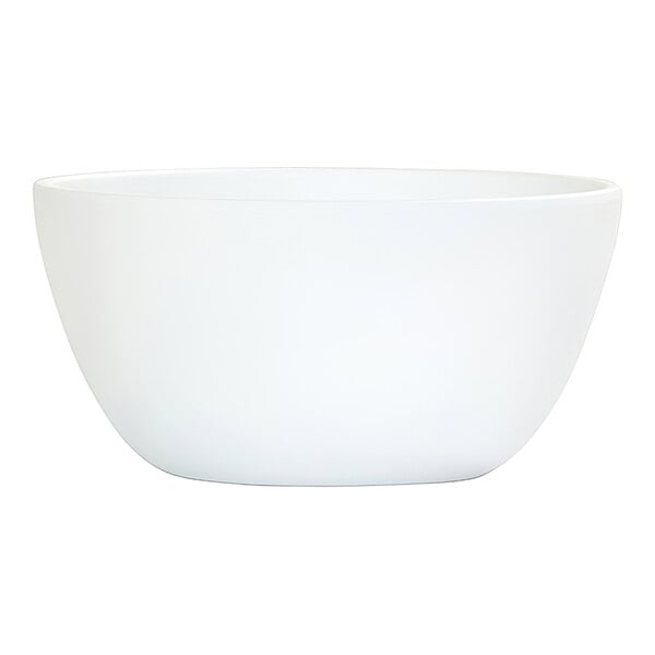 Cal-Mil Sophie 30 oz. White Round Melamine Deep Bowl - 6/Case