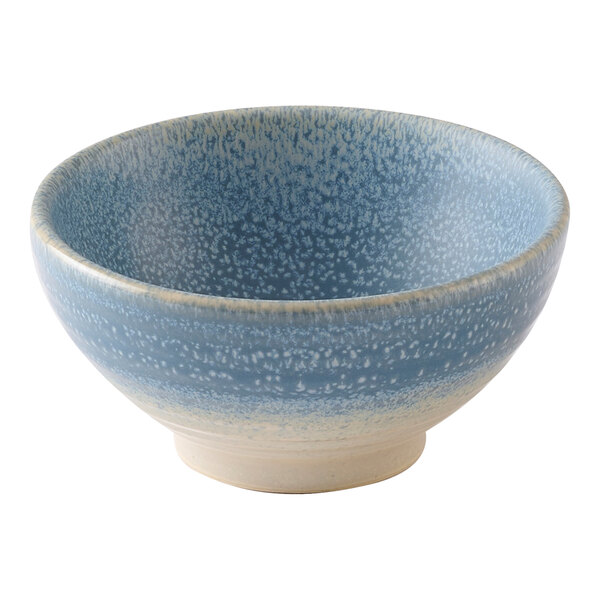 Dudson Evo 7 oz. Matte Azure Round Stoneware Rice Bowl by Arc Cardinal - 6/Case