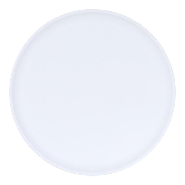 Cal-Mil Sophie 10" Blue and White Round Two-Tone Melamine Plate - 6/Case